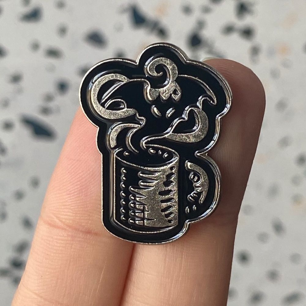 Cup of Hot Cafe Enamel Pin/ Brooch Lapel